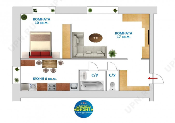 2-комн квартира куйбышева, 94