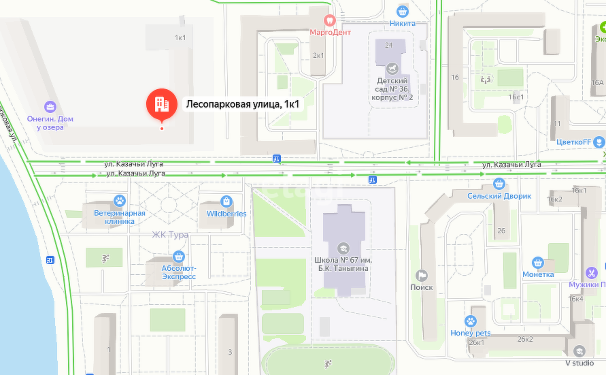 Купить студию за 3 800 000 рублей на Лесопарковая, 1/2