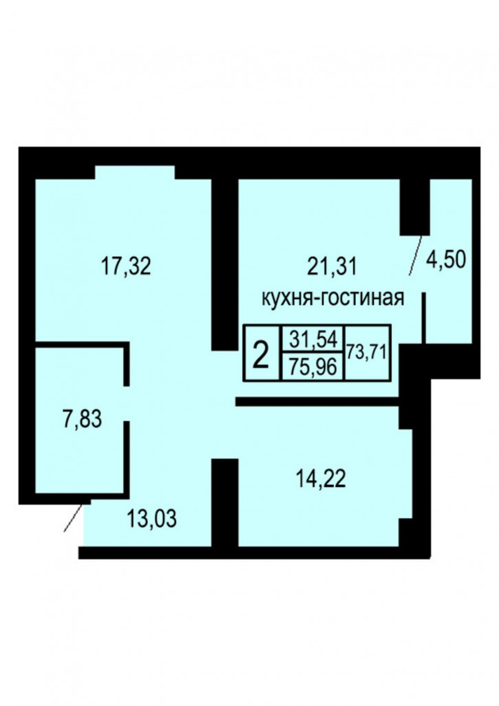 2-комн квартира улица Неплюева, 2