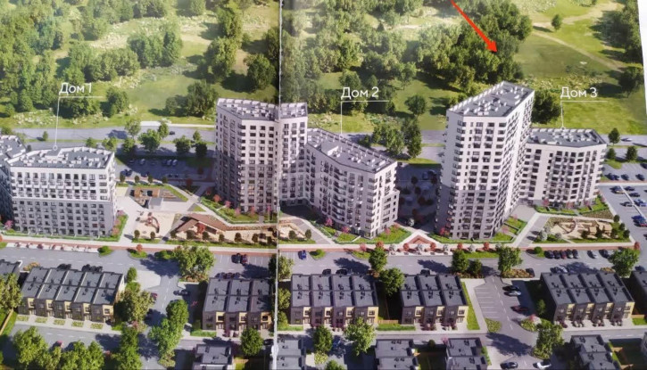 1-комн квартира Фармана Салманова, 3