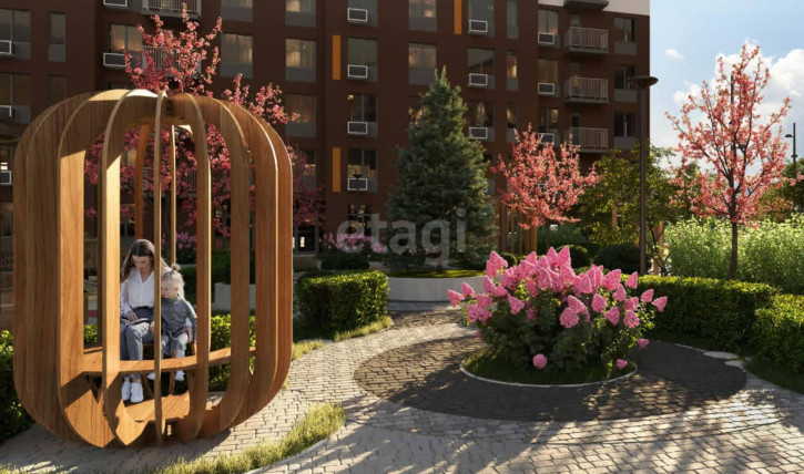 1-комн квартира в новом доме Крауля, дом 4.2, Русь