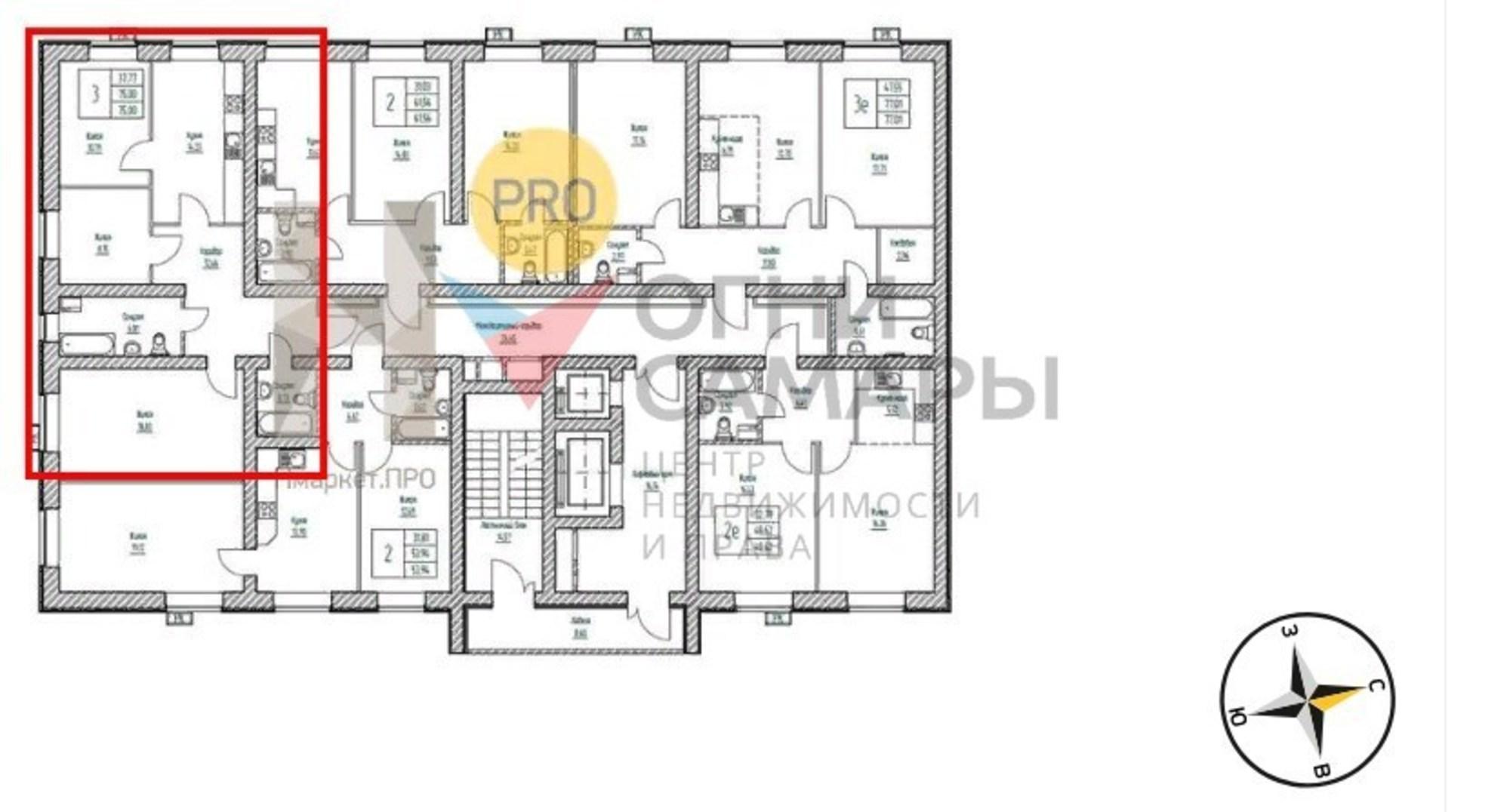 Купить квартиру за 5 278 000 рублей на Свободы улица, 134