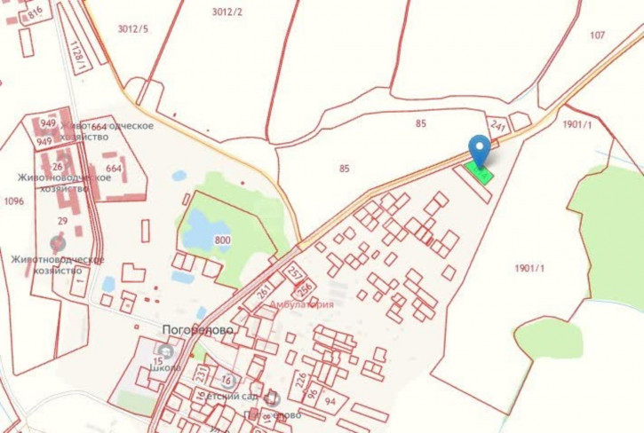 Земельный участок село Погорелово, 814