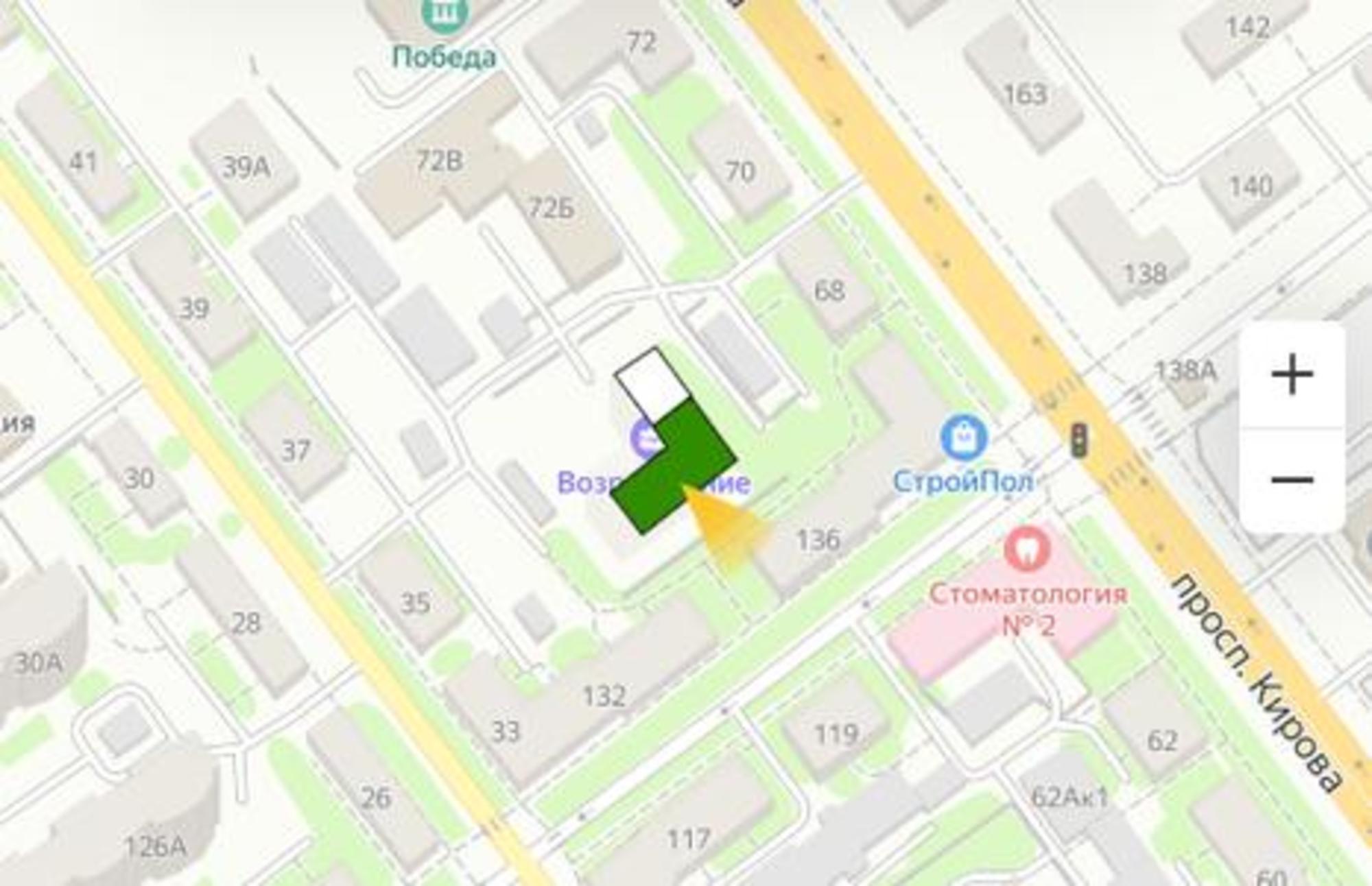 Купить квартиру за 4 611 700 рублей на Свободы улица, 134
