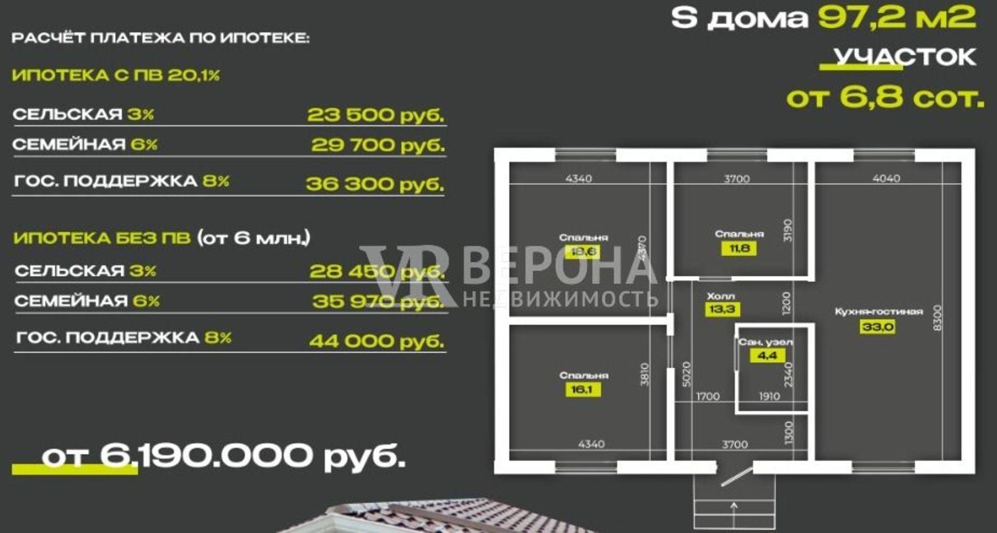 Купить дачу, дом, коттедж за 5 300 000 рублей на Гоголя ул, 18