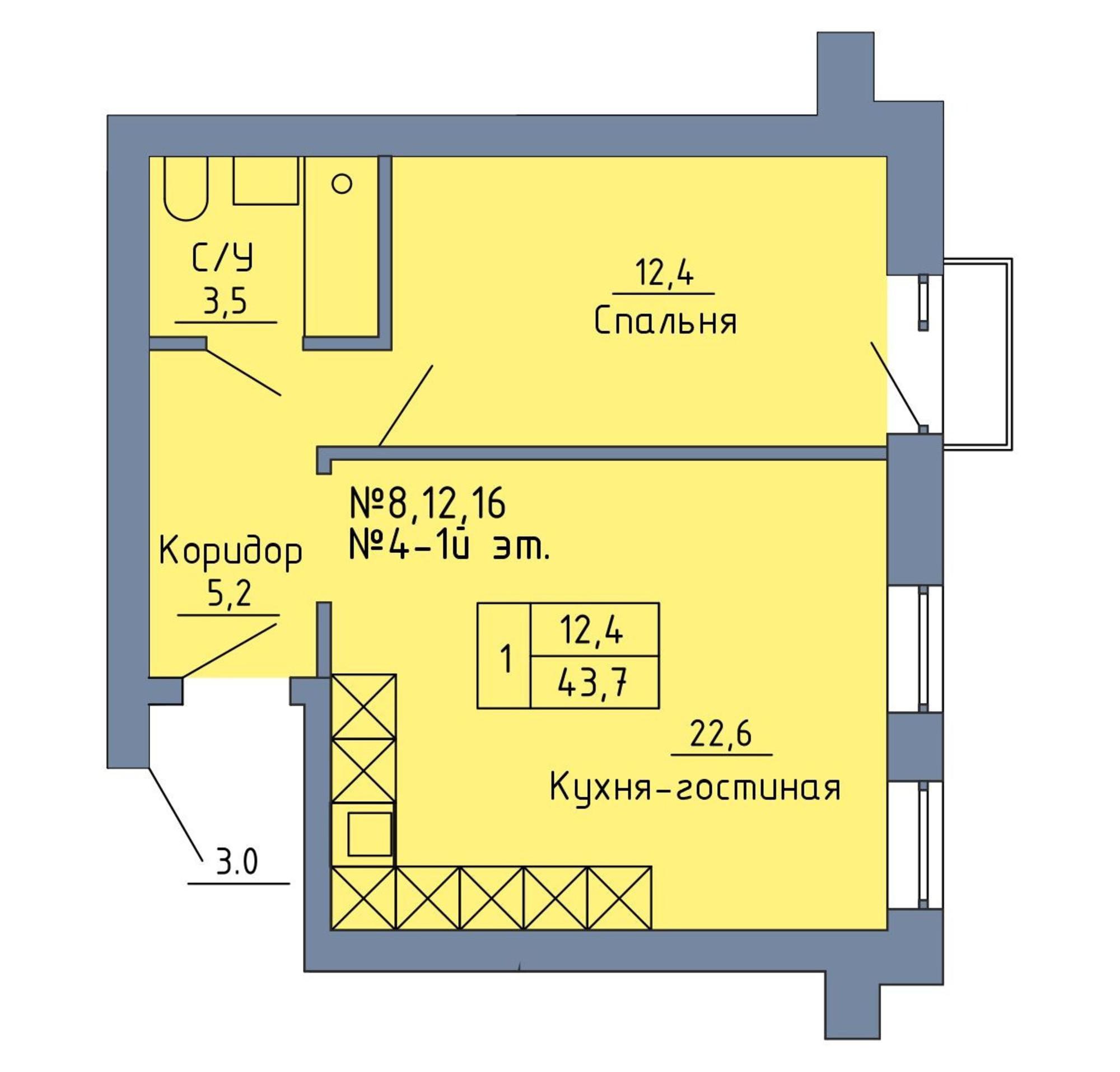 Купить квартиру за 3 150 000 рублей на Станочный переулок, 19