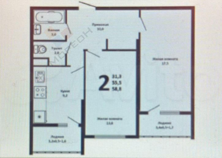 2-комн квартира Адмирала Серебрякова ул, 3к1