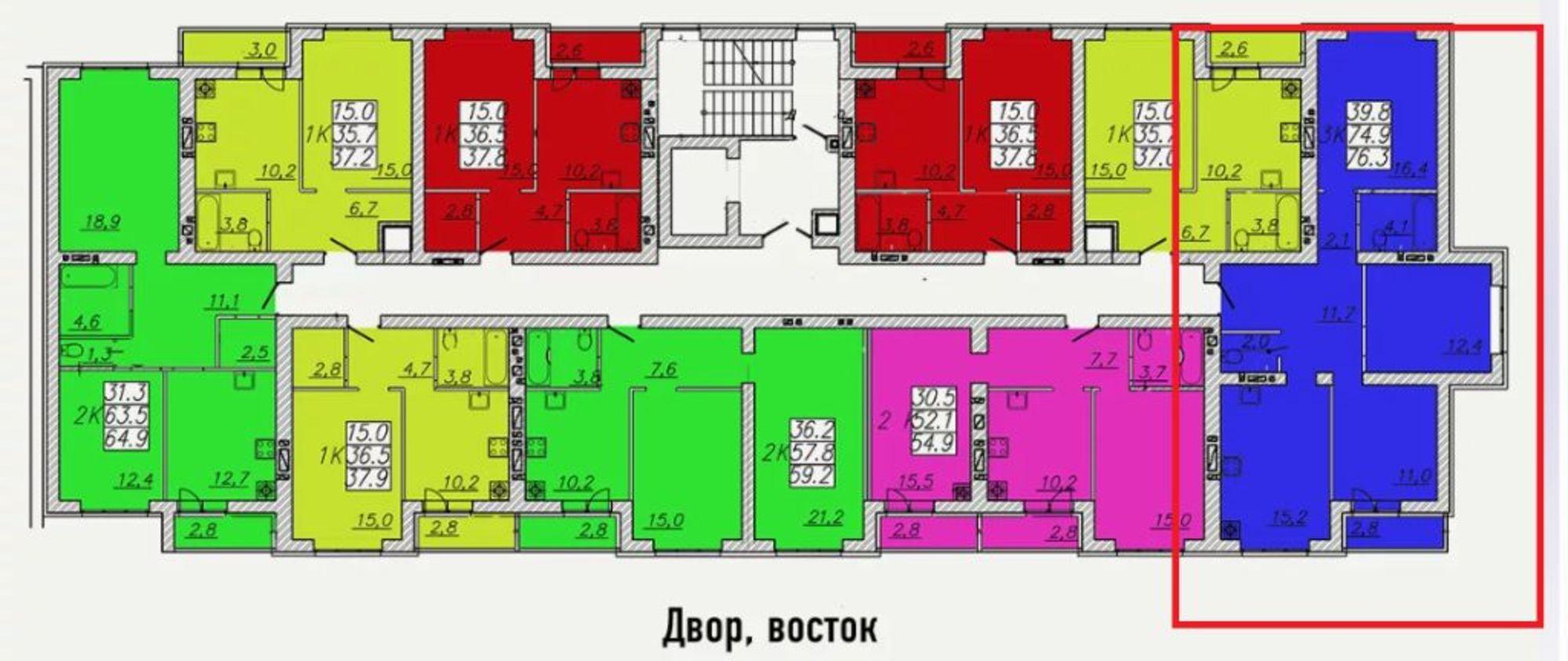 Купить квартиру за 7 600 000 рублей на ул. Маршала Василевского, 1 и