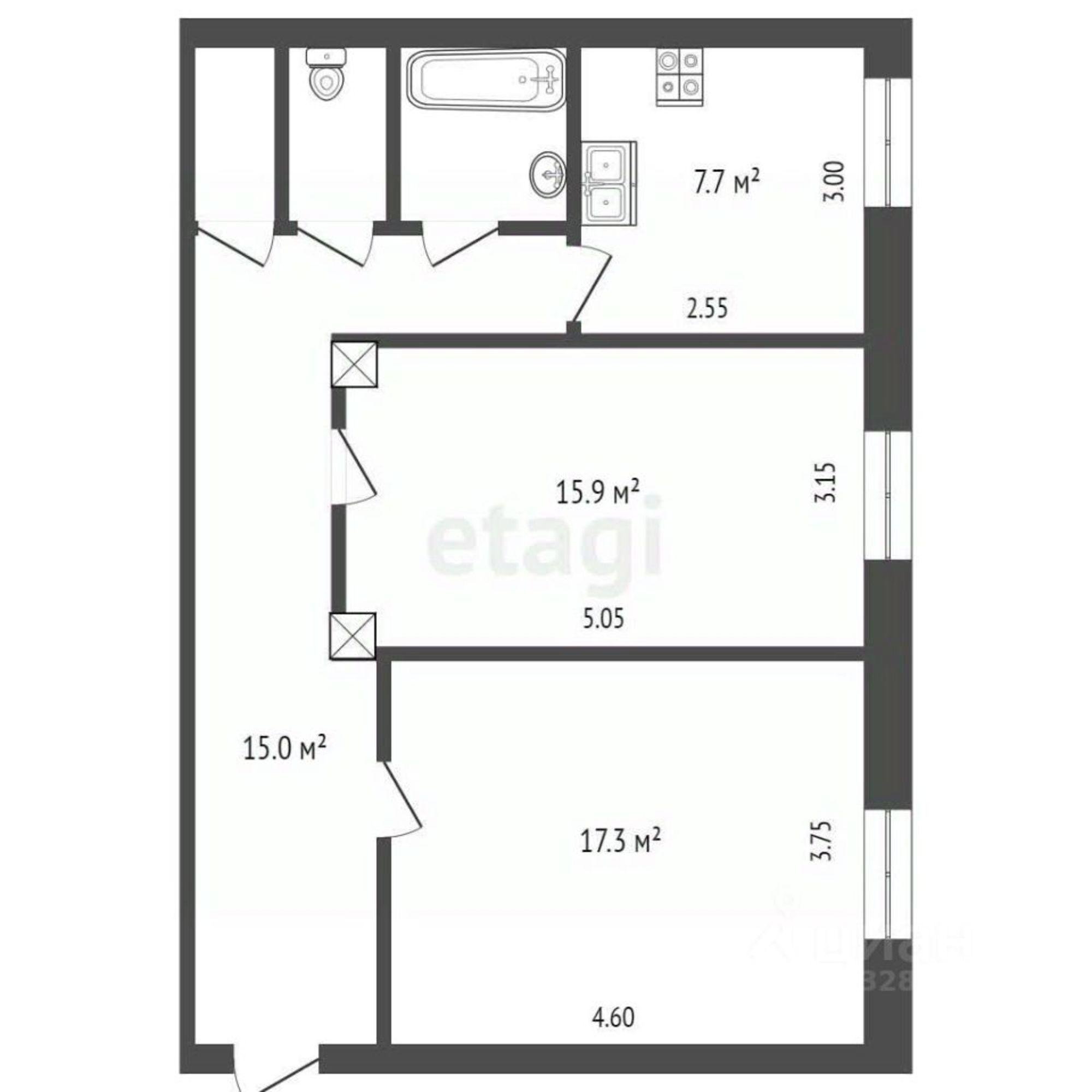 Купить офис, помещение под офис за 3 750 830 рублей на улица Сталеваров, 51