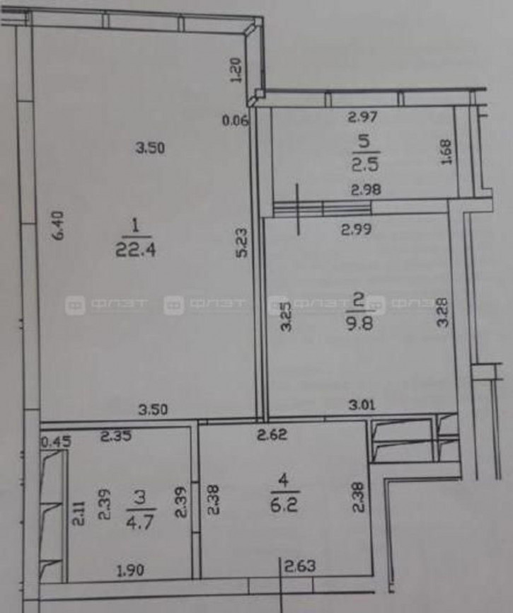 1-комн квартира ул. Шоссейная, дом 57