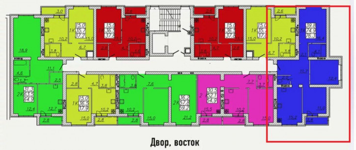 3-комн квартира ул. Маршала Василевского, 1 и