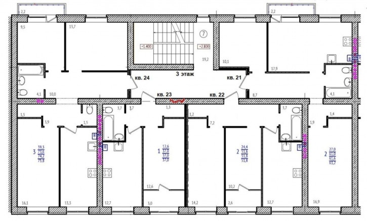 1-комн квартира в новом доме Героев  пр-кт, 1 А