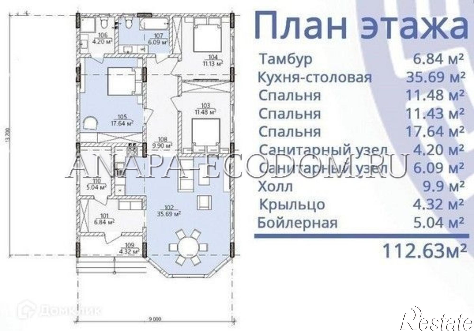 Купить дачу, дом, коттедж за 12 900 000 рублей на улица Южная