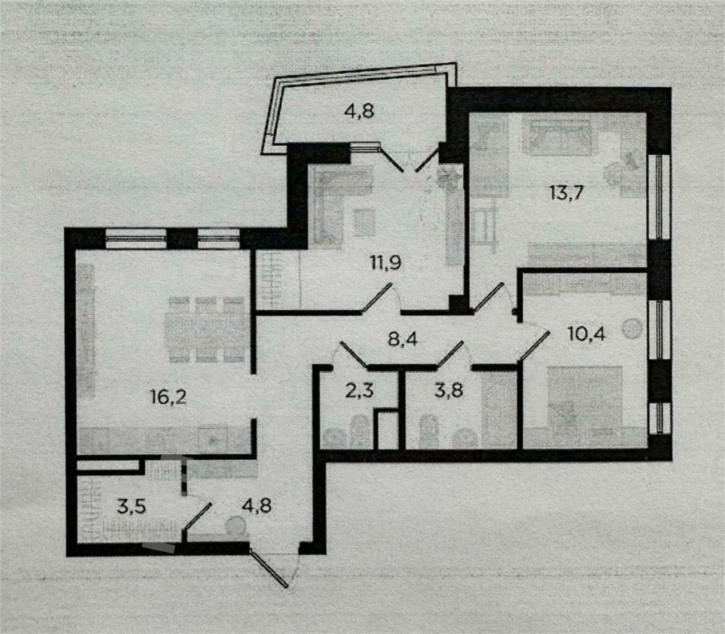 3-комн квартира свердлова, 32/б