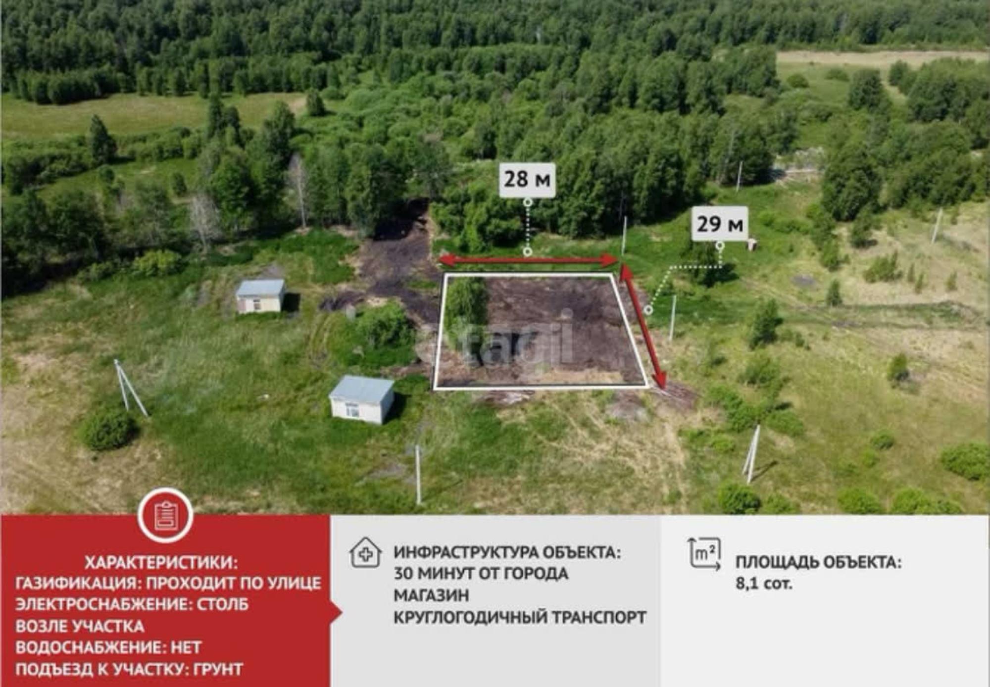 Купить землю, земельный участок за 1 290 000 рублей на Червишево