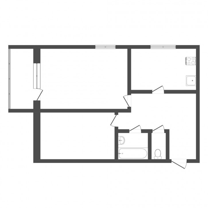 2-комн квартира Строителей, 6