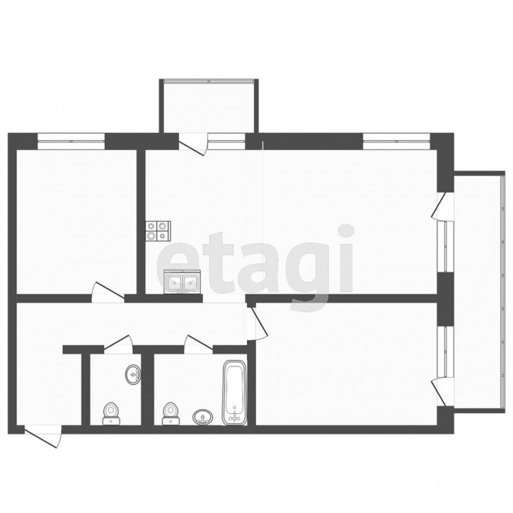 2-комн квартира Газовиков, 38