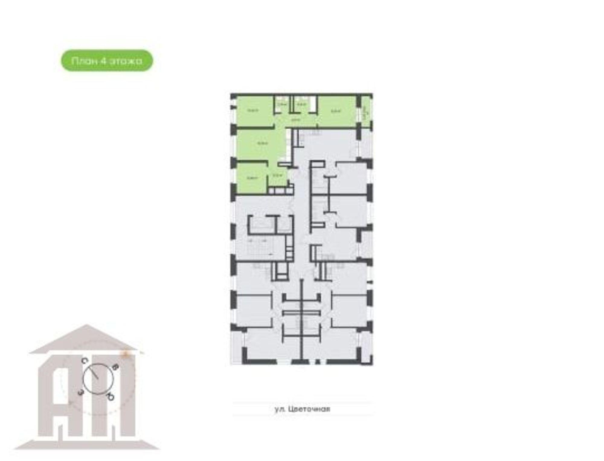 Купить квартиру за 8 422 400 рублей на Красина 2-я ул, 64