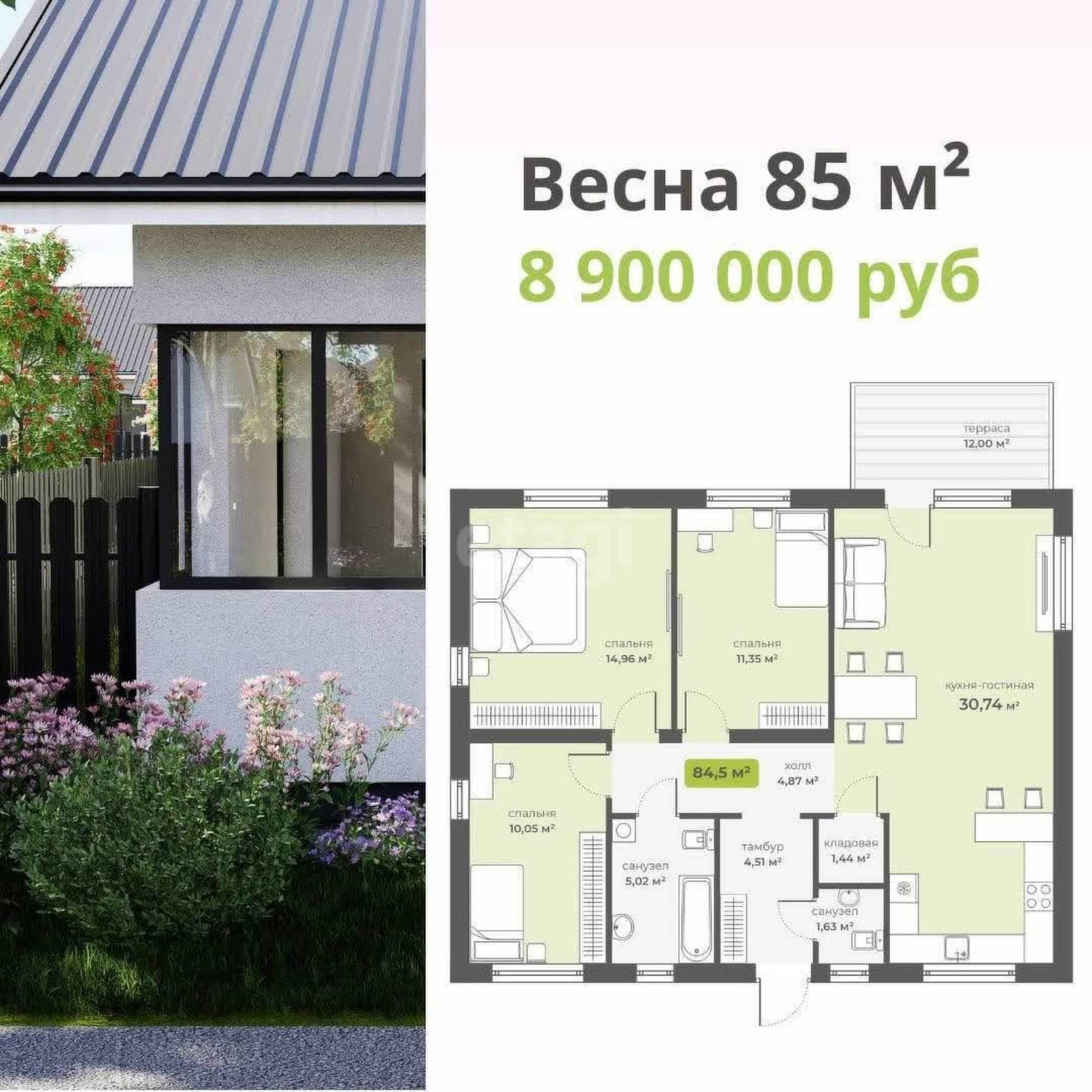 Купить дачу, дом, коттедж за 9 700 000 рублей на Мальково