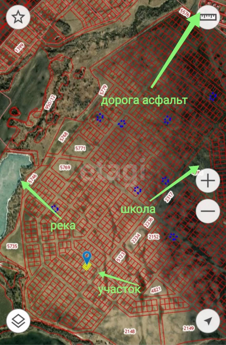 Земельный участок Большие Акияры