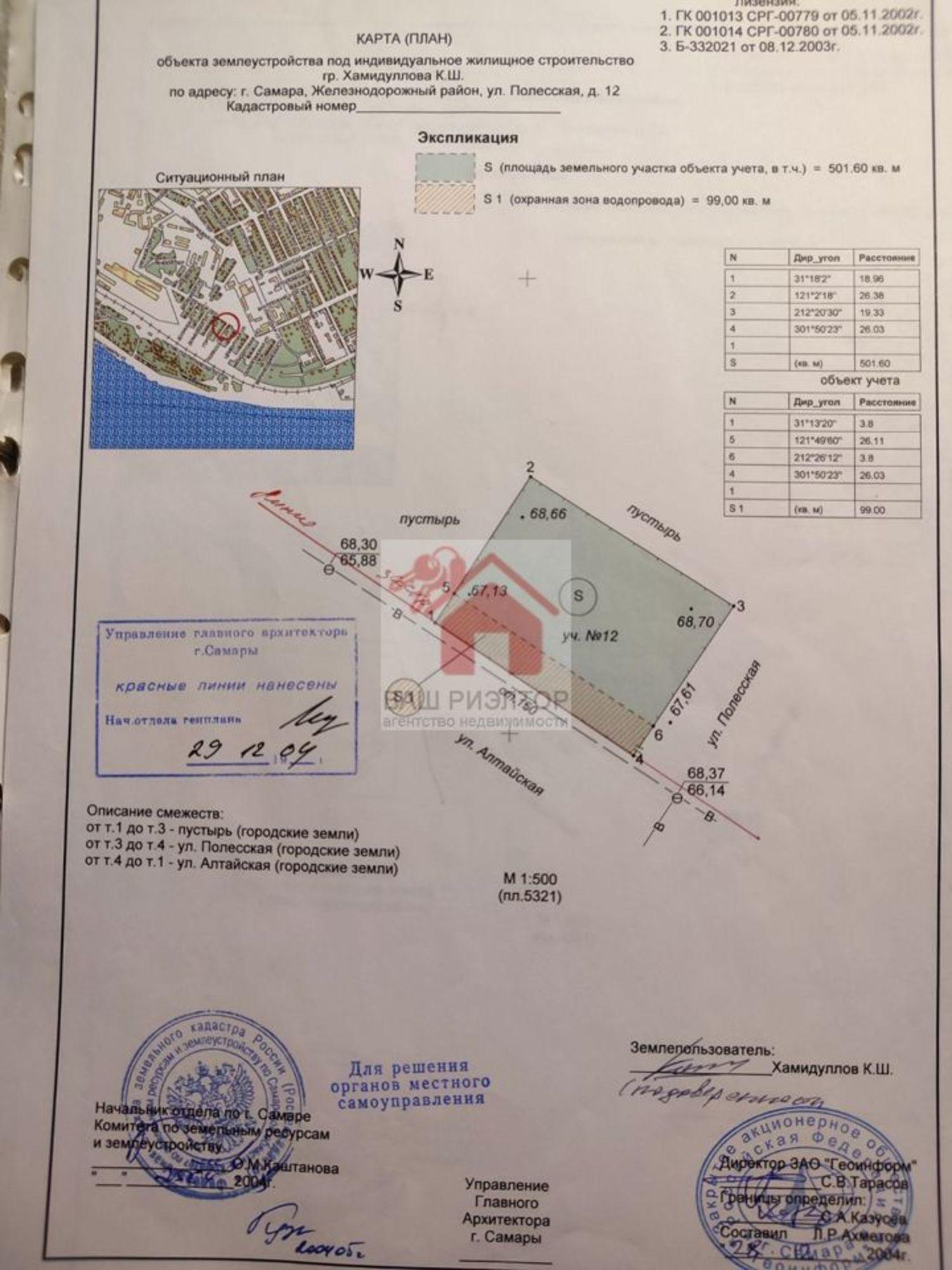 Купить землю, земельный участок за 3 500 000 рублей на Полесская улица, 12