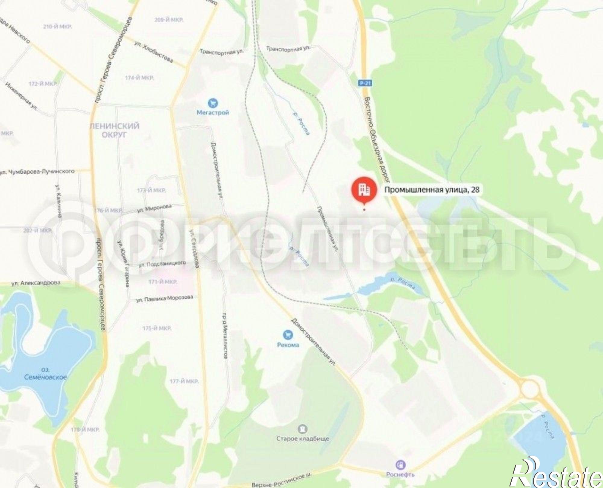 Купить производственную площадь за 15 000 300 рублей на Промышленная улица, 28