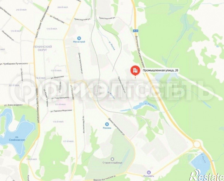 Производственное помещение Промышленная улица, 28,  д. 28