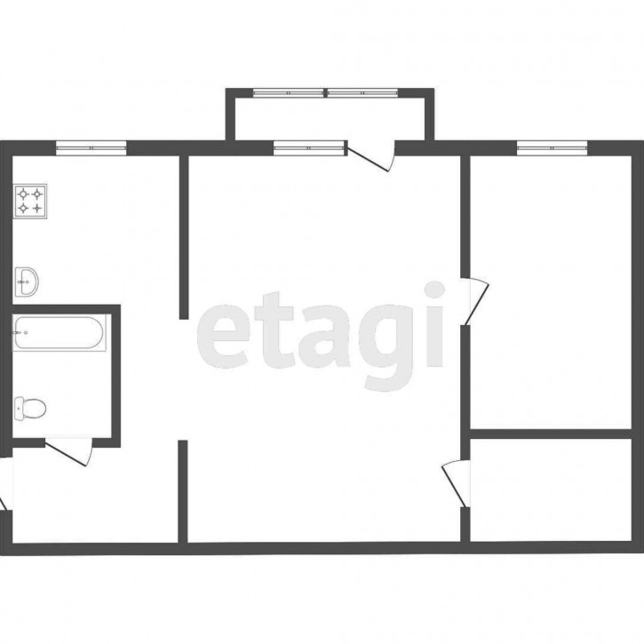 2-комн квартира Спортивный проезд, 4