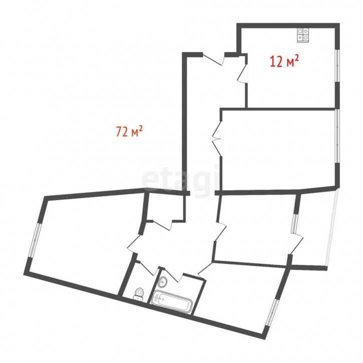 4-комн квартира Техническая, 18