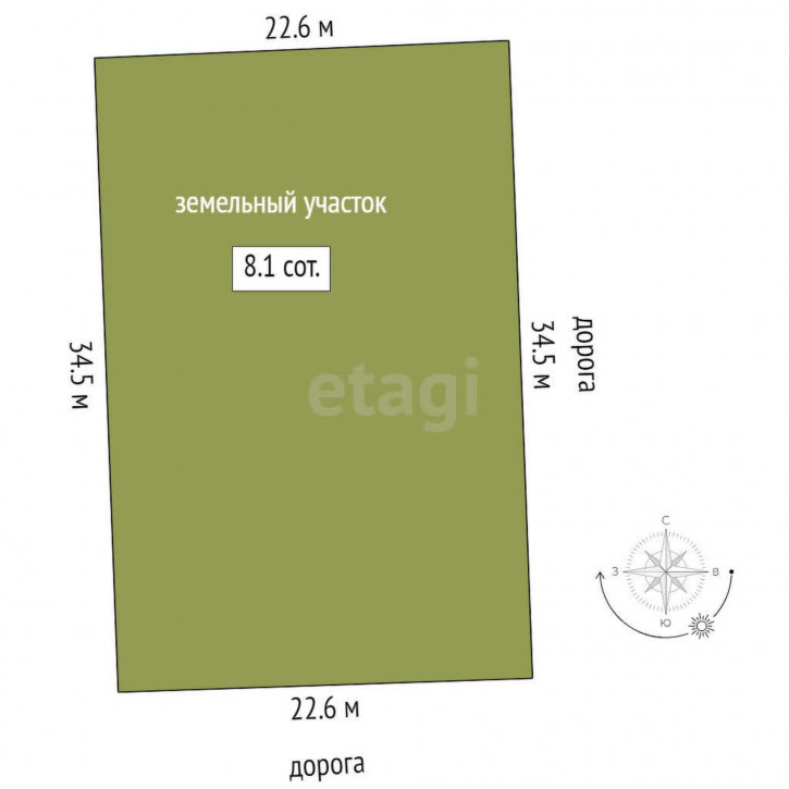 Земельный участок Зырянка