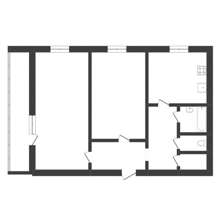2-комн квартира Монтажников, 16