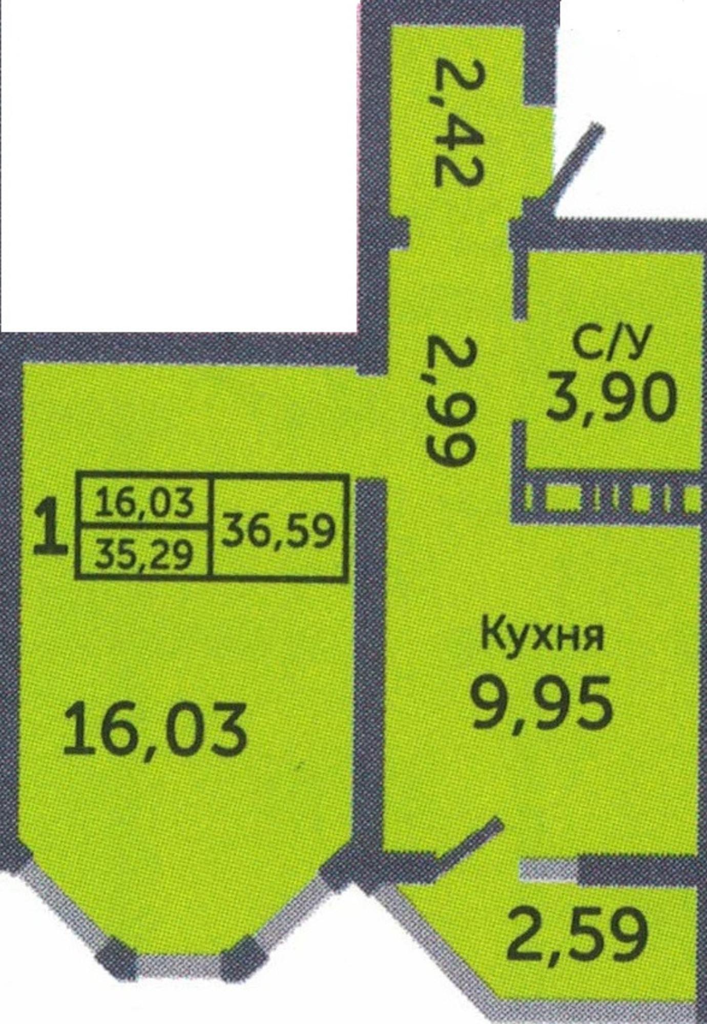 Купить квартиру за 3 100 000 рублей на улица Рокоссовского, 29/1