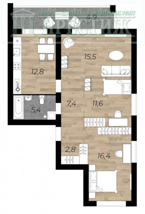 Продажа 1-комн квартиры Кохомское шоссе, 20а