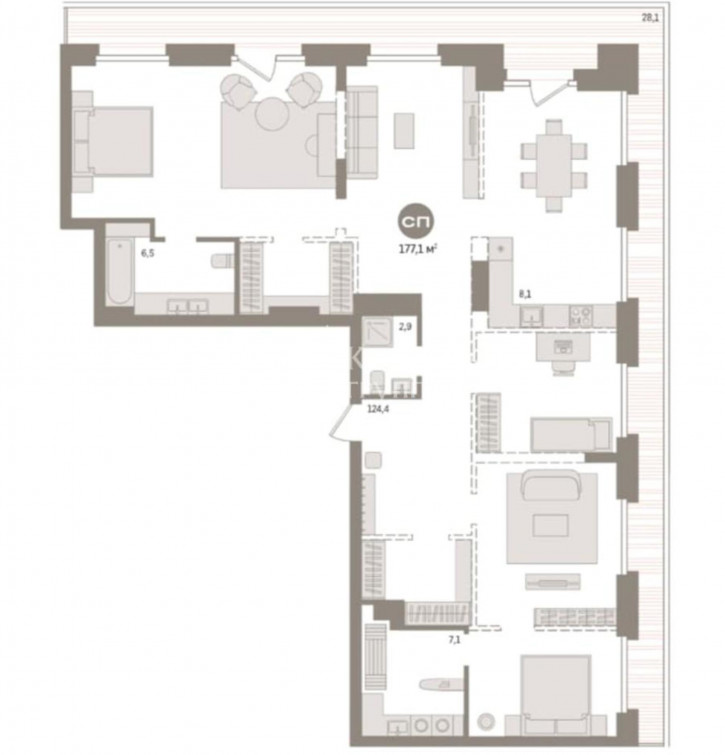 4-комн квартира Профсоюзная улица, 6к1