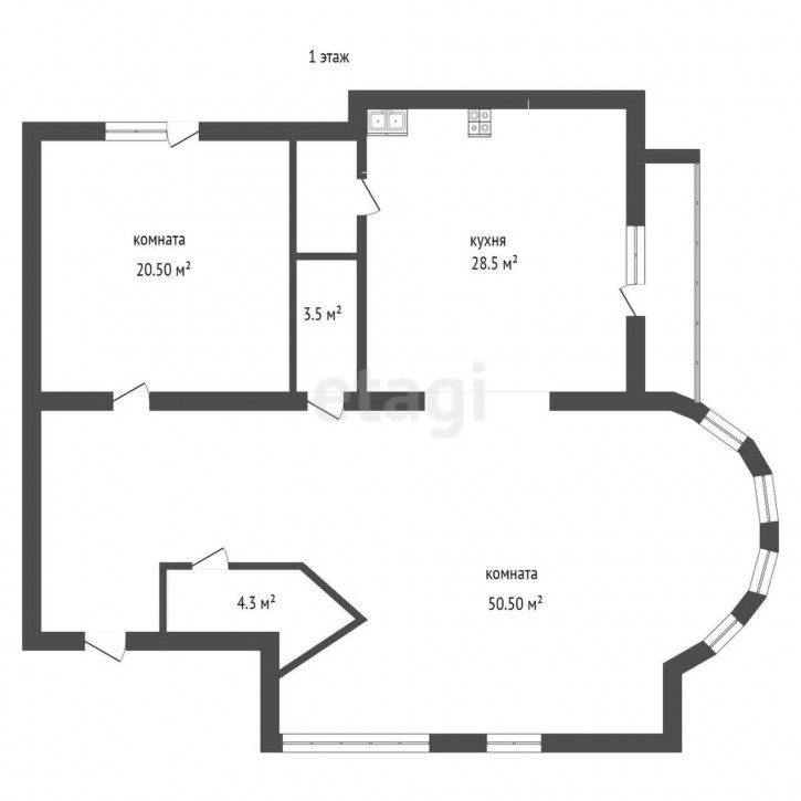 5-комн квартира Елецкая, 3