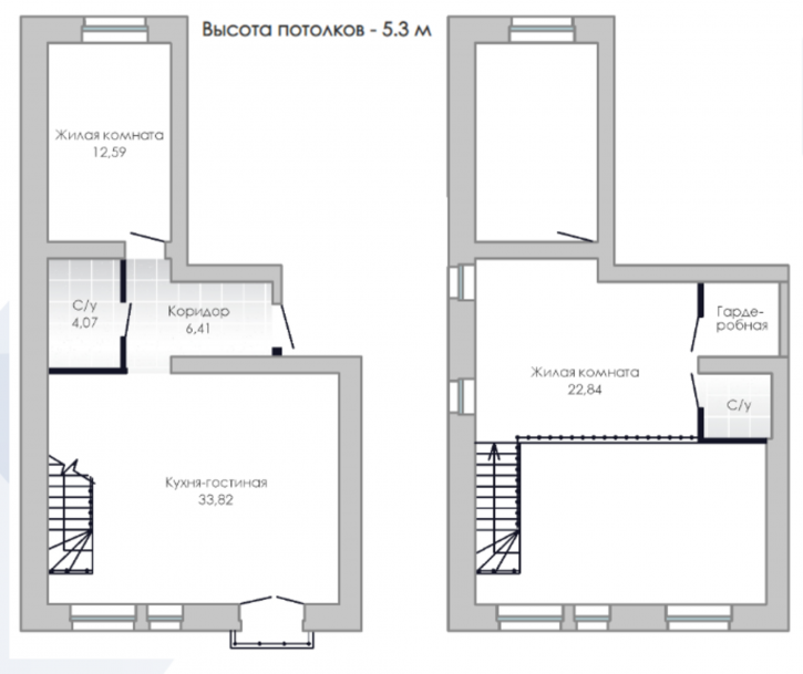 2-комн квартира в новом доме Лесная улица, 2