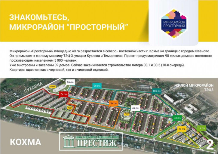 1-комн квартира в новом доме Просторный мкр, 32