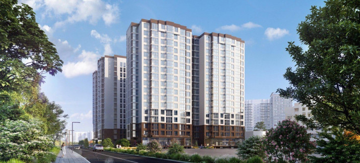 2-комн квартира в новом доме Парковая улица, 79к2