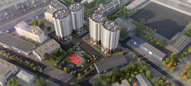 2-комн квартира в новом доме Парковая улица, 79к2