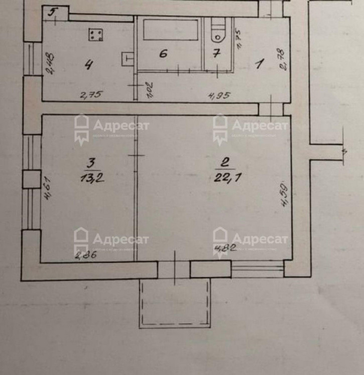 2-комн квартира ул. Крепильная,  д.130