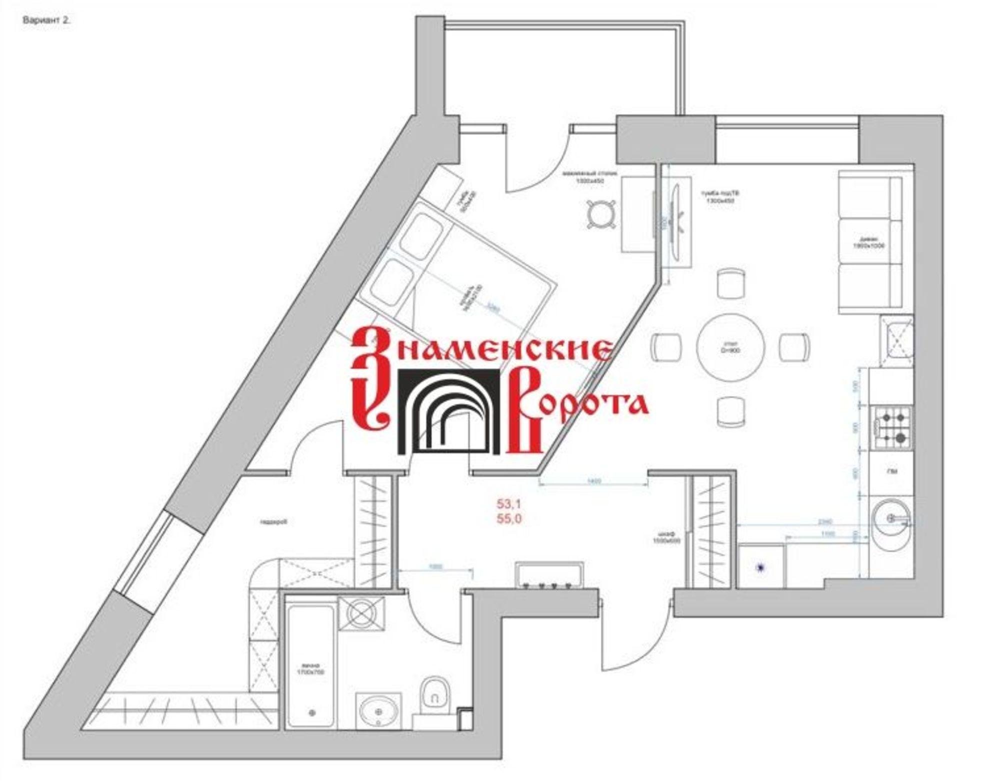 Купить квартиру за 8 195 000 рублей на Федоровская Б. ул, 44а