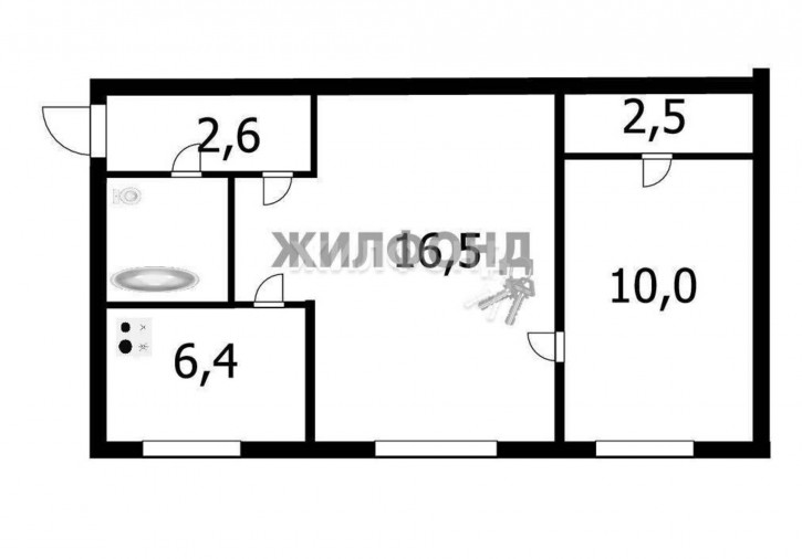 2-комн квартира Авиастроителей, 1/1