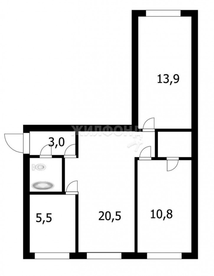 3-комн квартира Есенина, 47