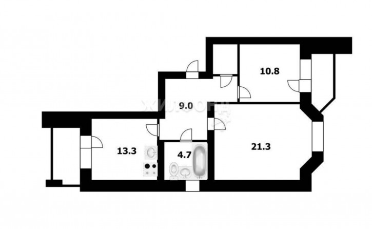 2-комн квартира бульвар Молодёжи, 38