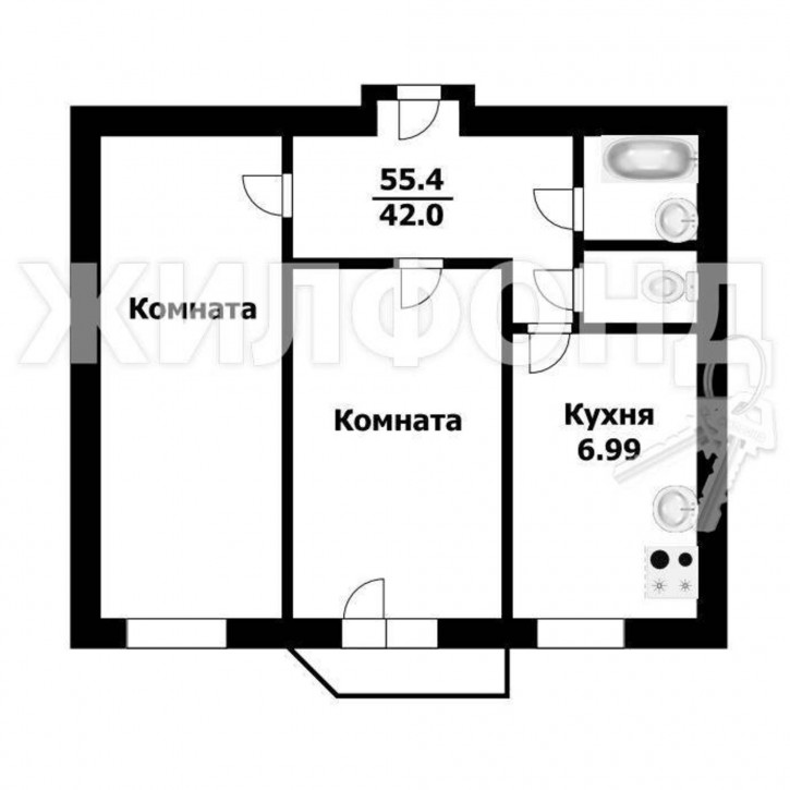 2-комн квартира Гоголя, 219
