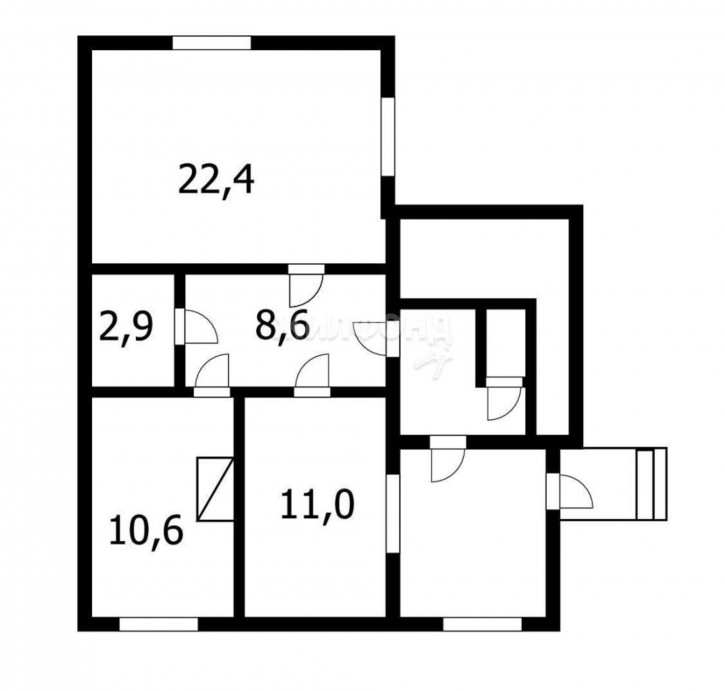 2-комн квартира Комсомольская, 74