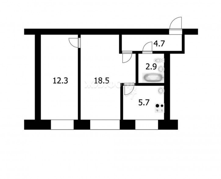 2-комн квартира Гоголя, 223