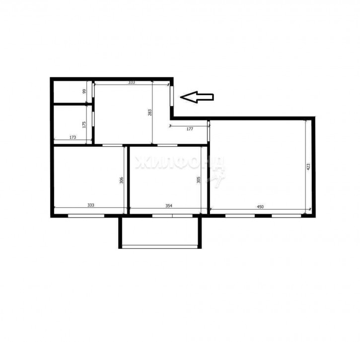 2-комн квартира Олимпийская улица, д.7А