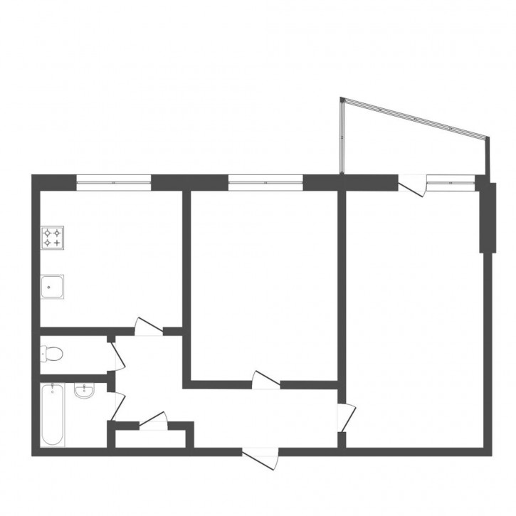 2-комн квартира Монтажников, 17