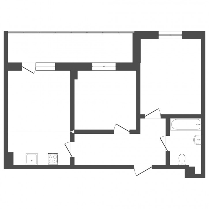 2-комн квартира Газовиков, 73